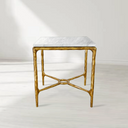 Thaddeus Mabrble Square Side Table 18" 22" Overhang O