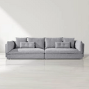 Axis 4-Seater Sofa - Light Grey