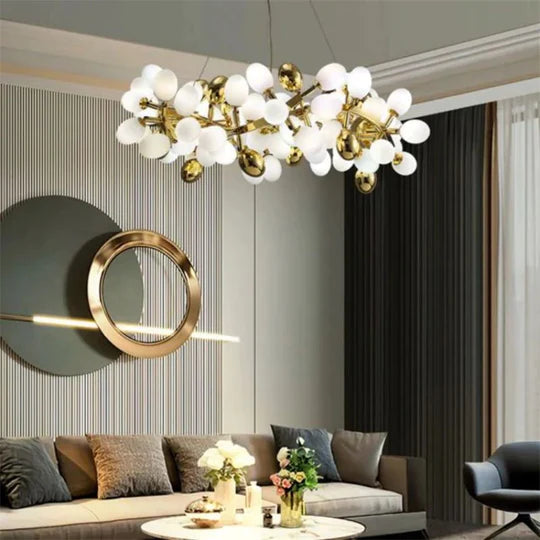 Grape Shape Round Chandelier, Contemporary Chandelier Living Room