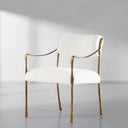 Vintage Forged Retro Copper Iron Frame Dining Chair