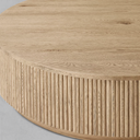 Mulho Plinth Round Wood Coffee Table