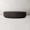Mulho Plinth Round Wood Coffee Table