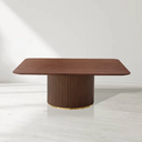 Lantine Coffee Table - Walnut & Brass