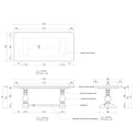 Kensington Stone Top Dining Table