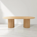 Lantine 320 Dining Table - Pill Shaped - Ash Oak
