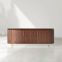 Lantine Buffet – Walnut & Brass