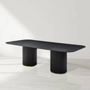 Lantine 240 Dining Table - Black Oak
