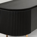 Lantine TV Unit - Black Oak & Brass