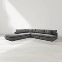 Blanco 5 Piece Modular Sofa - Charcoal