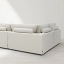 Blanco 5 Piece Modular Sofa - Chex Polar Bouclé