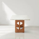 Eliott Dining Table,Carrara Marble