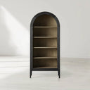 Hattie Open Bookcase in Oak 36"W 46"W