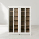 Rowan Modular Tall Reeded Glass Plinth Cabinet