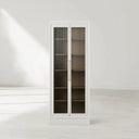 Rowan Modular Tall Reeded Glass Plinth Cabinet