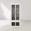 Rowan Modular Stacked Reeded Glass Cabinet