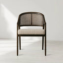 Aimee Dining Arm Chair in Mocha