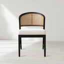 Aimee Dining Side Chair in Black Drifted