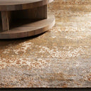 Tanséa Hand-Knotted Wool & Rayon Abstract Brown Area Rug
