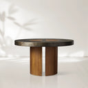 Acacius Artisan Round Dining Table in Reclaimed Reclaimed Wood