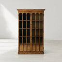 Merritt Solid Pine Tall Display Cabinet with Living Rooms Dining Areas Entryways