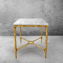 Thaddeus Mabrble Square Side Table 18" 22" Overhang O