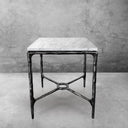 Thaddeus Mabrble Square Side Table 18" 22" Overhang O