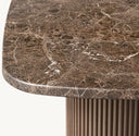Mulholland Stone Rectangular Pedestal Dining Table
