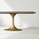 Sann Gervais Stone Dining Table with Launette Base