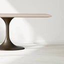 Sann Gervais Stone Dining Table with Launette Base