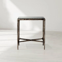 Thaddeus Glass Square Side Table 18" 22"