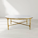 Thaddeus Marble Round Coffee Table 36" 55"