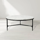 Thaddeus Marble Round Coffee Table 3 Table Legs 35"