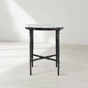 Thaddeus Round Marble Side Table 18" 22"