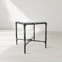 Thaddeus Mabrble Square Side Table 18" 22" Overhang O
