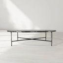 Thaddeus Glass Round Coffee Table 36" 55"