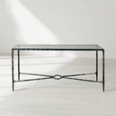 Thaddeus Rectangle Glass Console Table 60" 72"