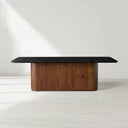 Caden Rectangular Stone Top Dining Table
