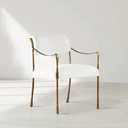 Vintage Forged Retro Copper Iron Frame Dining Chair