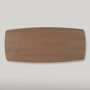 Cortina Rectangular Walnut Wood Dining Table with Sculpted Base