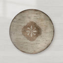 Florence Round Solid Wood Dining Table with Hand Painted Details