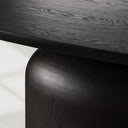 Perth Oval Solid Wood Dining Table with Artisan Crafted Romanian Oak