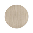 Novra Hand-Knotted Round Wool Rug in Natural