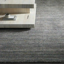 Laessyn Charcoal Hand-Knotted Wool Blend Rug
