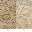 Syanna Hand-Knotted Wool Rug in Blue or Moss