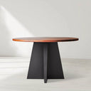 Vertex Round Recycled Metal Dining Table