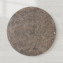Saint Germain Round Stone Dining Table with Modern Steel Base