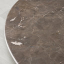 Saint Germain Round Stone Dining Table with Modern Steel Base