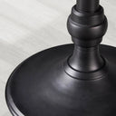 Wade Round Recycled Metal Dining Table with Cast Iron Base