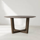 Saint Germain Round Marble Top Dining Table with Rennes Base