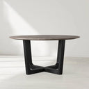 Saint Germain Round Marble Top Dining Table with Rennes Base